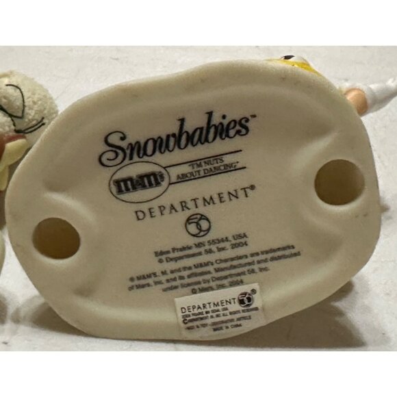 Vintage Set of 3 White Snowbabies Holiday Porcelain Figurines (SEE PICS/READ) - Picture 11 of 16